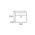 Allux postkasse model LT150 - sort