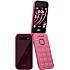 HMD 2660 Flip 4G med opladningsdock - Raspberry Red
