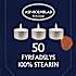 Fyrfadslys ren stearin 6 timer 50-pak - hvid
