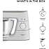 Kenwood Titanium Chef Baker køkkenmaskine KVC65.001WH - sølvfarvet