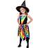 Halloween regnbue heks kostume str. 128