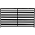 Nordic Fence Nova hegn - sort grundmalet