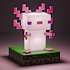 Minecraft Axolotl lampe - lyserød