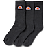 Ellesse 3-pak strømper str. 36/38 - sort