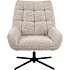 Paris loungestol i boucléstof - beige