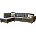 Rom Nordic venstrevendt open-end sofa - grøn