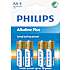 Philips Alkaline Plus AA batterier 4-pak