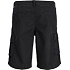 JJ REBEL herre shorts i bomuld str. 4XL - sort