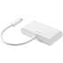 Deltaco USB-C multi-port adapter - hvid