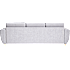 Rom Nordic vendbar sofa med chaiselong - lysegrå