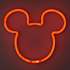 Mickey Mouse neonlampe - rød