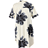 VRS dame blomstret skjortekjole str. 48 - beige