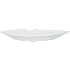 Ovalt fad opalglas - 30 cm