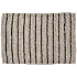 Salling chenille bademåtte 40x60 cm - sandfarvet med grøn strib