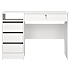 Function Plus skrivebord med 4 skuffer - hvid