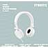 STREETZ H300 on-ear høretelefoner - hvid