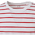 VRS teen T-shirt med striber str. 170 - hvid