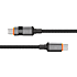 X2O Longlife LED-display 100W USB-C/C-kabel 1,5 m - Sort