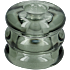 Lysestage glas H: 6,2 cm - grøn
