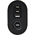 Elworks stikdåse med 3 udtag, 1 USB-A og 2 USB-C - sort