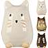 Havefigur kat i porcelæn 13 cm - flere varianter - assorteret