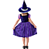 Halloween violet hekse kostume str. 116