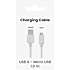 Sinox USB-A til micro USB kabel 1 meter - hvid