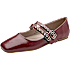 VRS dame ballerina med remme str. 40 - bordeaux