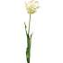 Kunstig blomsterstilk tulipan - hvid
