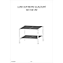 Luna sofabord glas og metal - sort