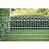 Panelhegn med deko "X", 750 x 2000 mm - galvaniseret