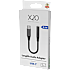 X2O Longlife USB-C-lydadapter USB-C 3,5 mm 0,1 m - Sort