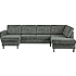 Rom Nordic venstrevendt U-sofa - grøn