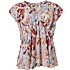 VRS dame blomstret top str. XL - rosa