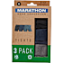 Marathon herre 3-pak tights str. M - grå/blå/sort