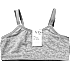 VRS teen 2-pak microfiber top 146/152 - grå/sort