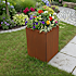 Hortus krukke corten 40x40x60 cm - med bund