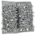 Julefryd lametta guirlande med deko 20 mm x 5 meter - flere varianter - assorteret