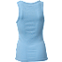 VRS dame rib tanktop str. S - lyseblå