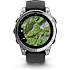 Garmin Fenix E smartwatch - sort/sølvfarvet