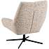 Paris loungestol i boucléstof - beige