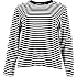 VRS dame oversize T-shirt med striber str. 50 - sort