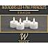 Windsor LED 4-pak voks fyrfadslys - hvid