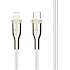Fixed USB-C/Lightning 0.5 meter - hvid