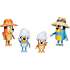 Bluey figurer familie telt-tur 4-pak