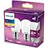 Philips 2 pak LED kertepærer 40W - varmt hvidt lys