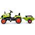 Falk Toys Claas traktor med trailer - Grøn