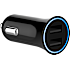 Sinox 12V dobbelt USB A biloplader 2,4A - sort