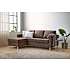 Oslo vendbar sofa med chaiselong - brun
