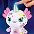 Airbrush Plush Axolotlcorn bamse 30 cm